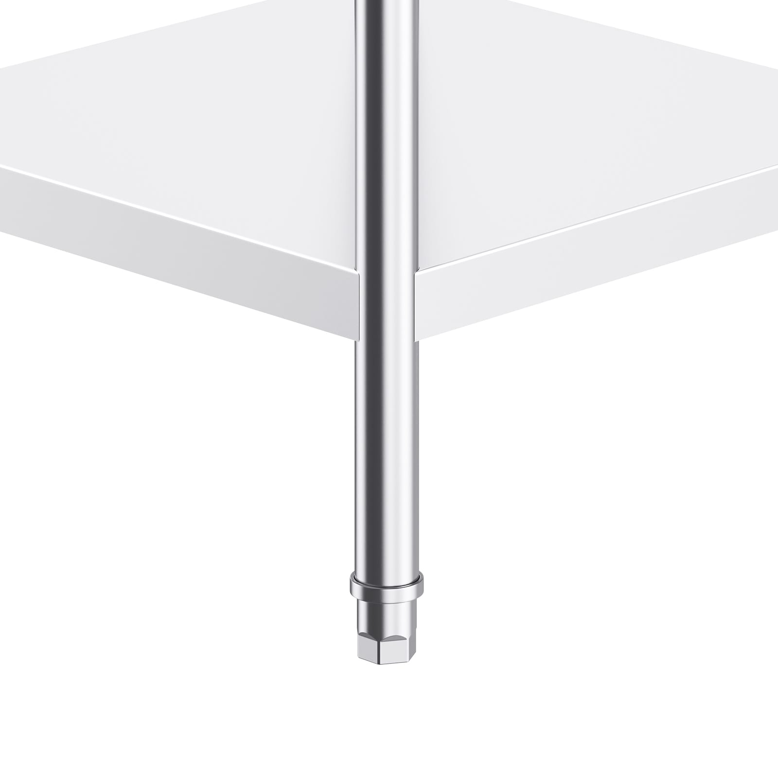 Stainless Steel Commercial Food Prep Work Table With Backsplash_voghion.com